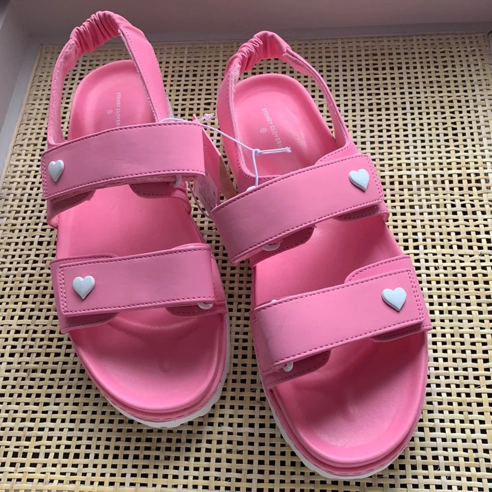Stoney Clover Lane LIMITED EDITION 2 Strap Sport Sandals in Pink